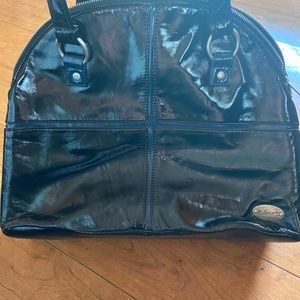 Billabong purse black and blue with red interior